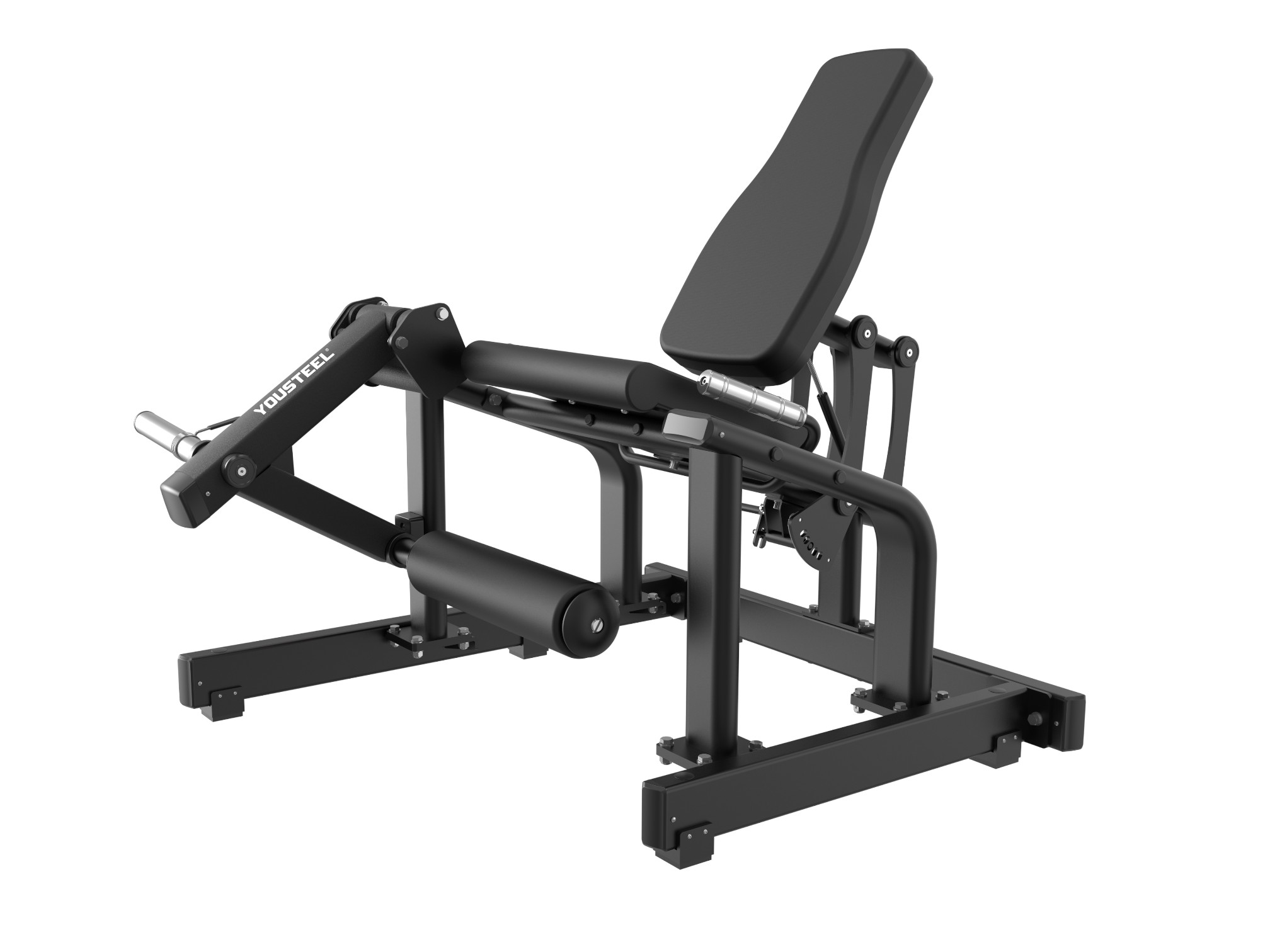 Разгибание ног сидя - Leg Extension (мат чёрн рама/чёрн подушки)