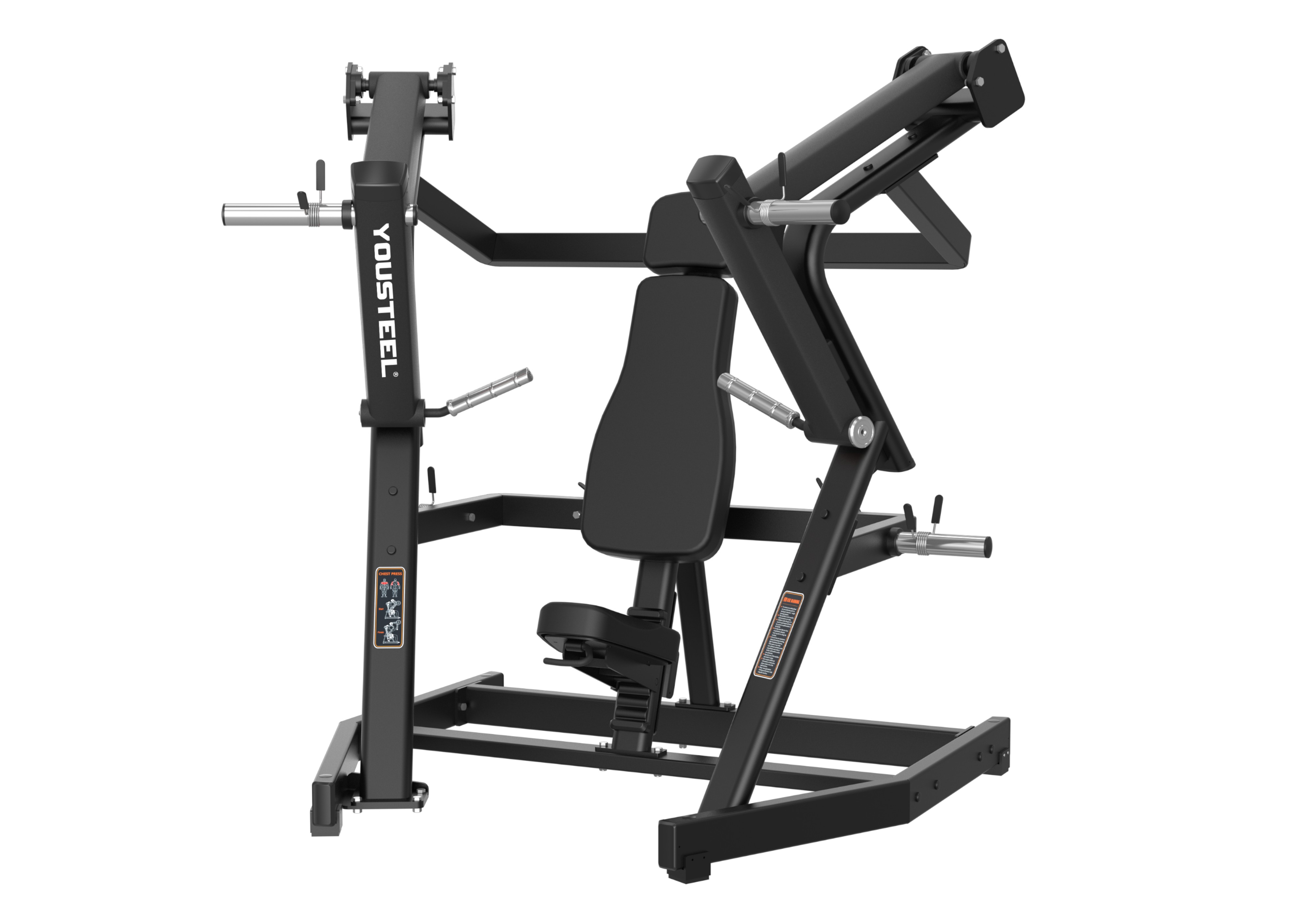 Жим от груди - Chest Press (мат. чёрн рама/чёрн подушки)
