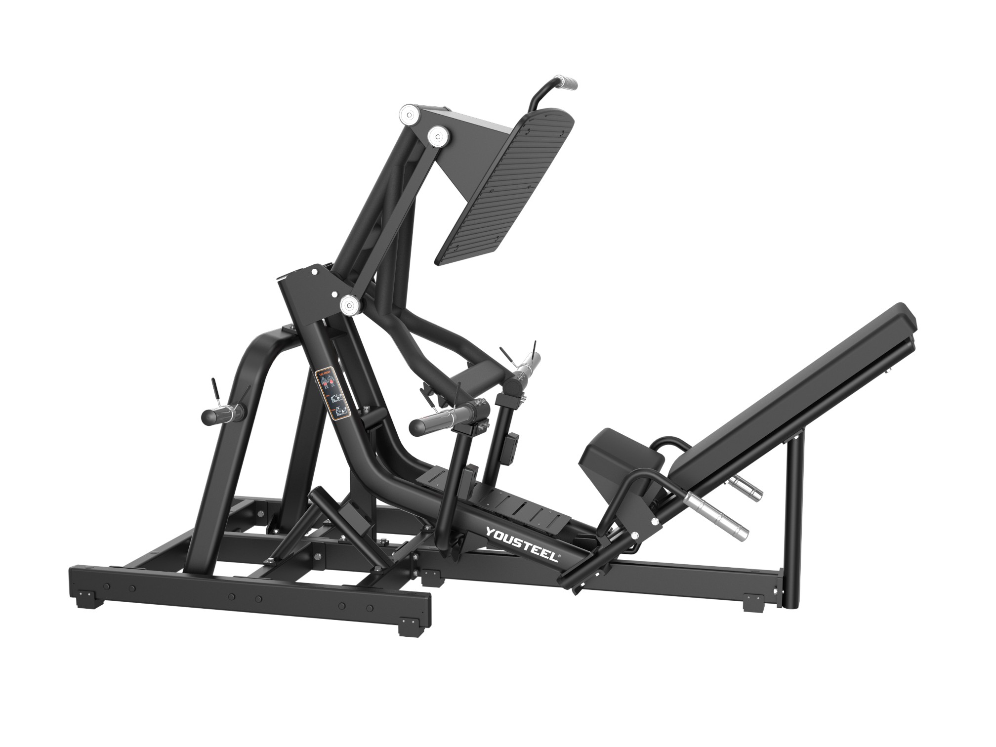 Жим ногами - Leg Press (мат чёрн рама/чёрн подушки)