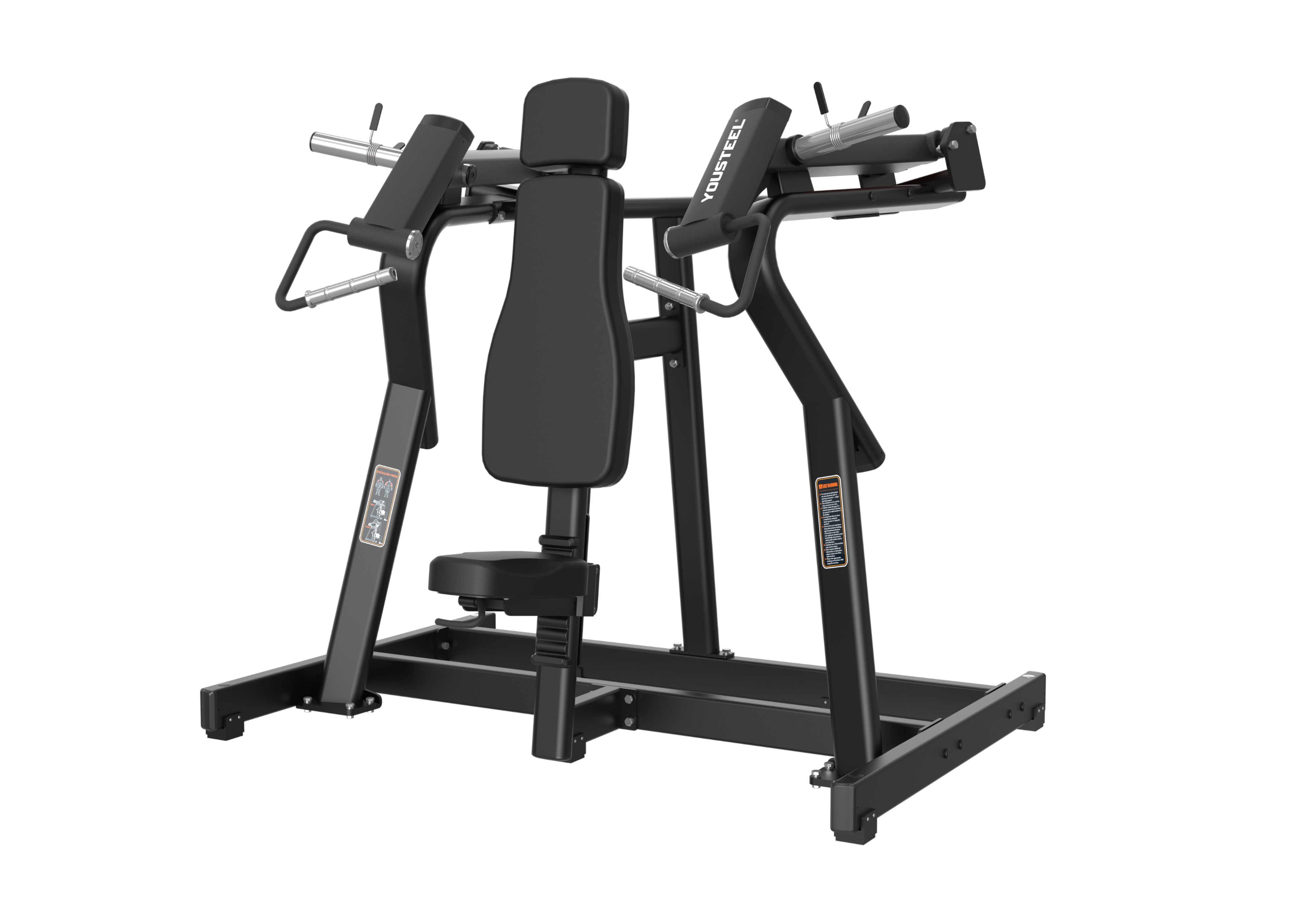 Жим от плеч  - Shoulder Press (мат чёрн рама/чёрн подушки)