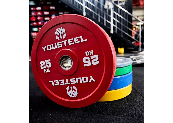 Диск EVO BUMPER PLATE, 25кг, красный 