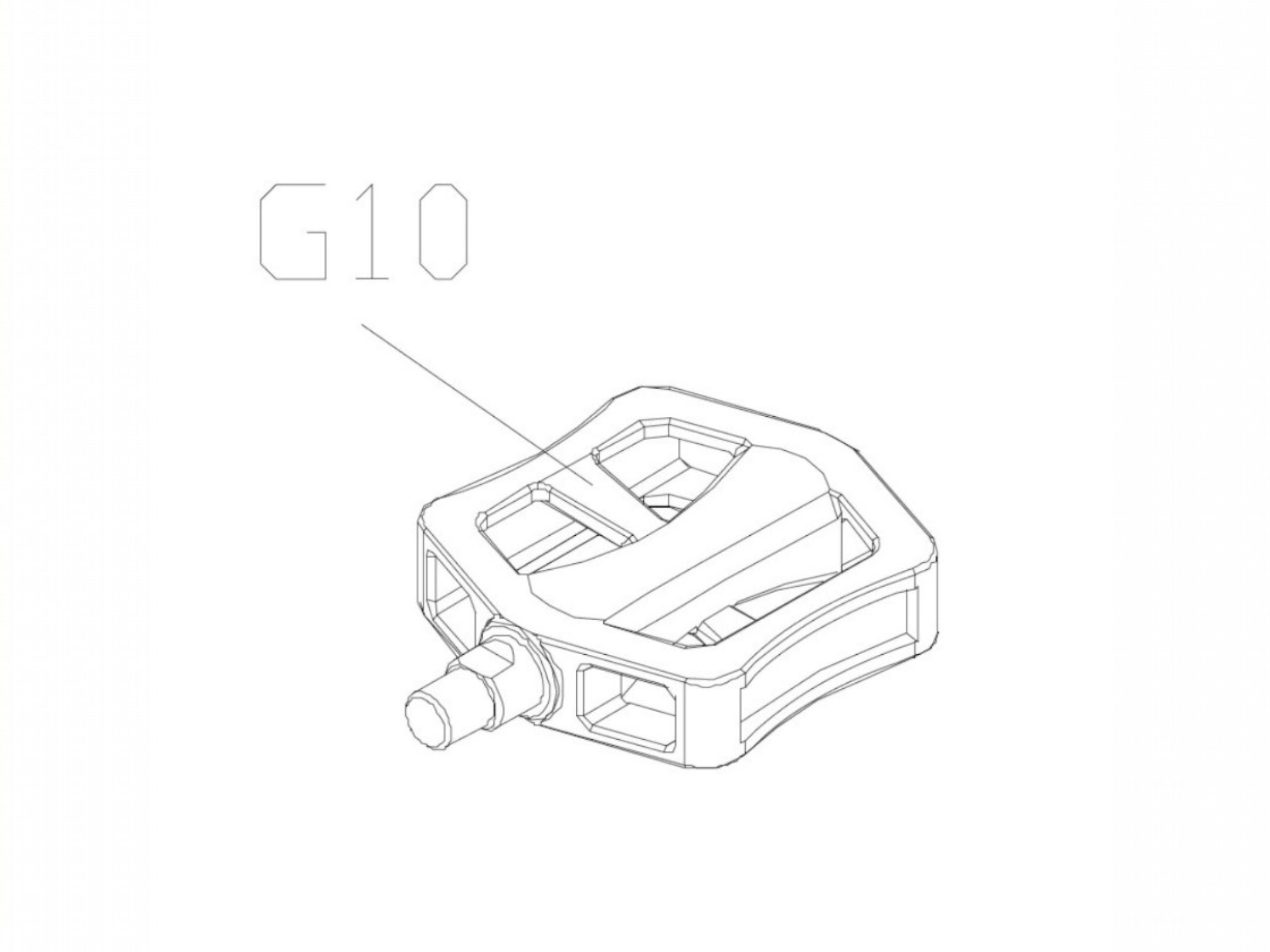 #G10 LEFT PEDAL левая педаль AirBike 
