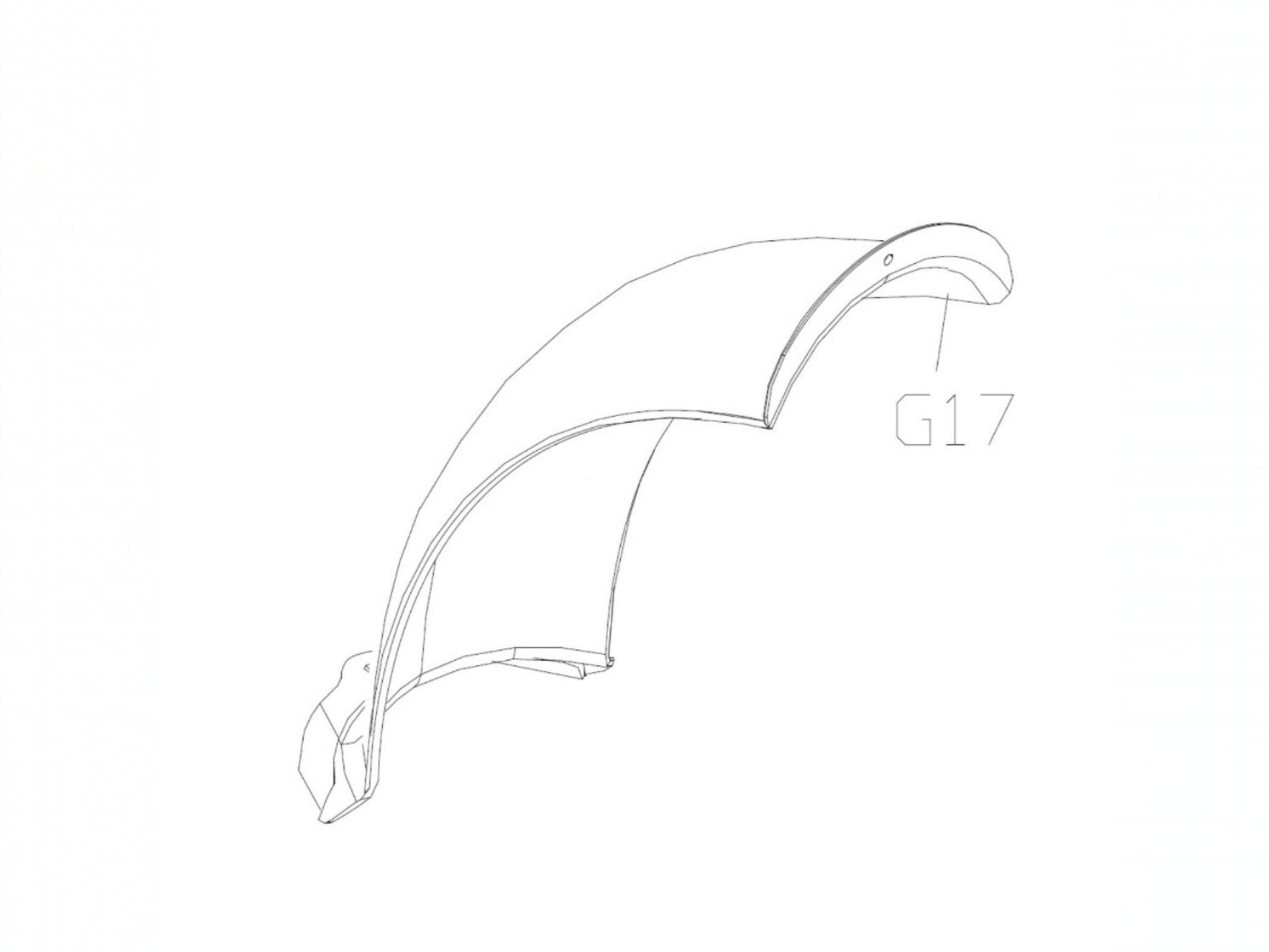 #G17 WIND SHIELD ветровое крыло AirBike