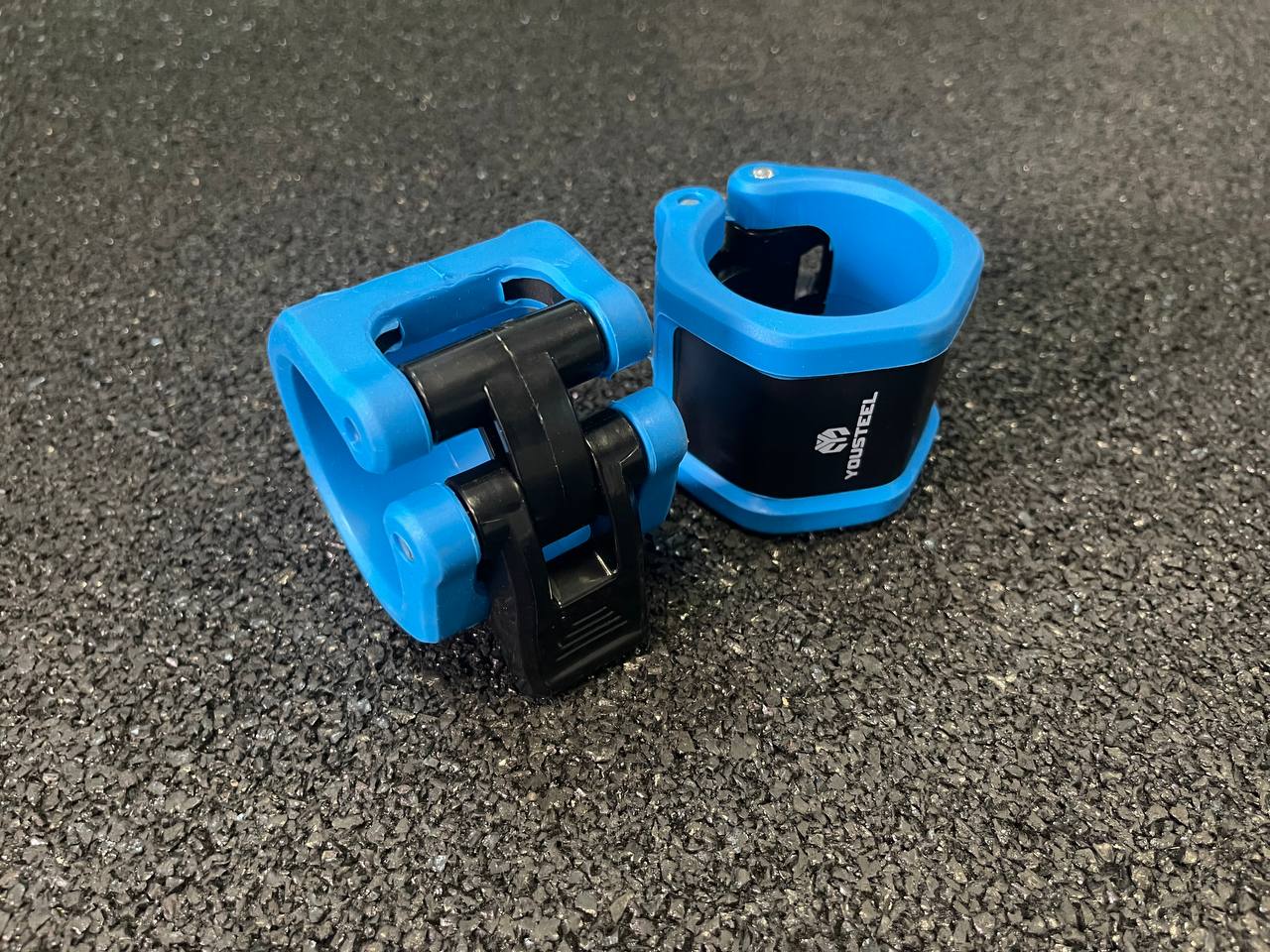 Замки пластиковые, синий+чёрный