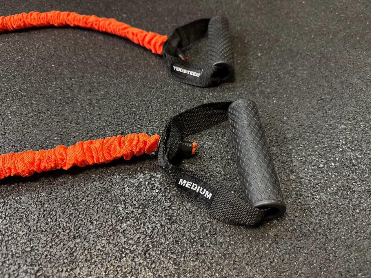 Эспандер трубчатый, Medium-5*10*1200MM, ОРАНЖЕВЫЙ