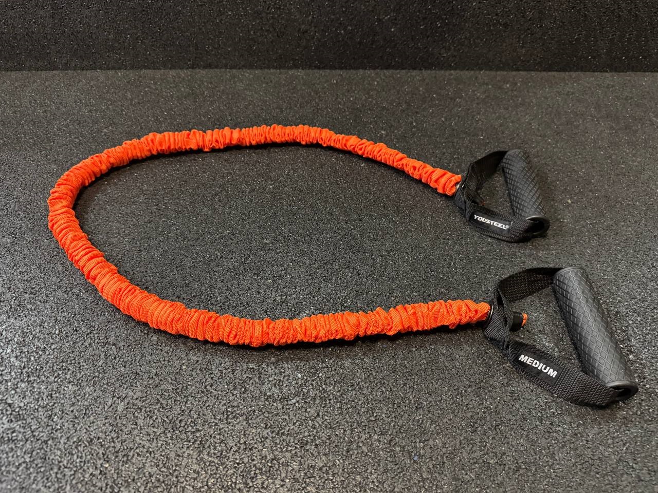 Эспандер трубчатый, Medium-5*10*1200MM, ОРАНЖЕВЫЙ