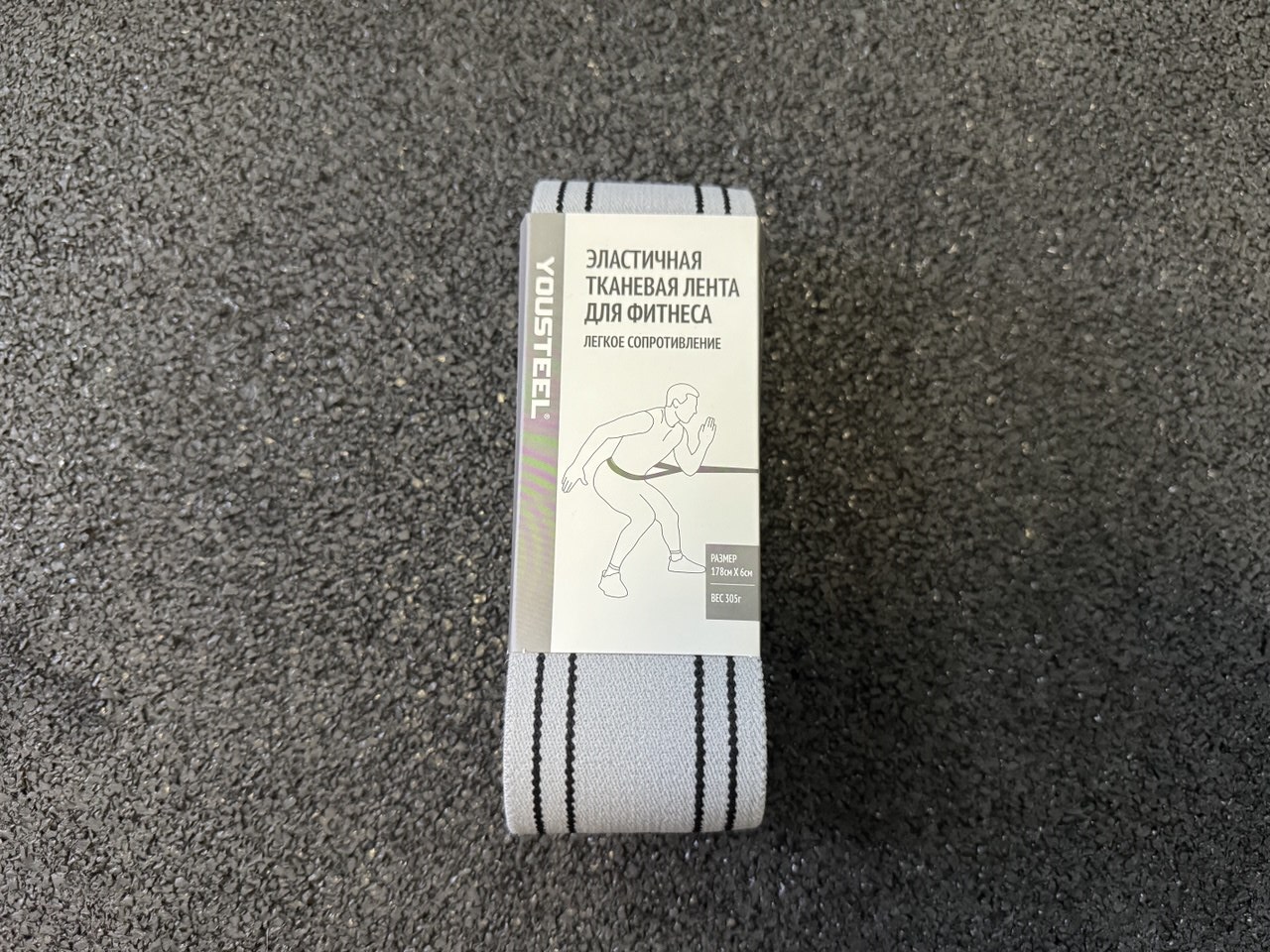 Тканевая лента  - лёгкое сопротивление, серая