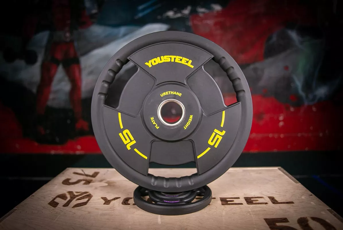 Диск TPU 15 kg , 3 HANDLE