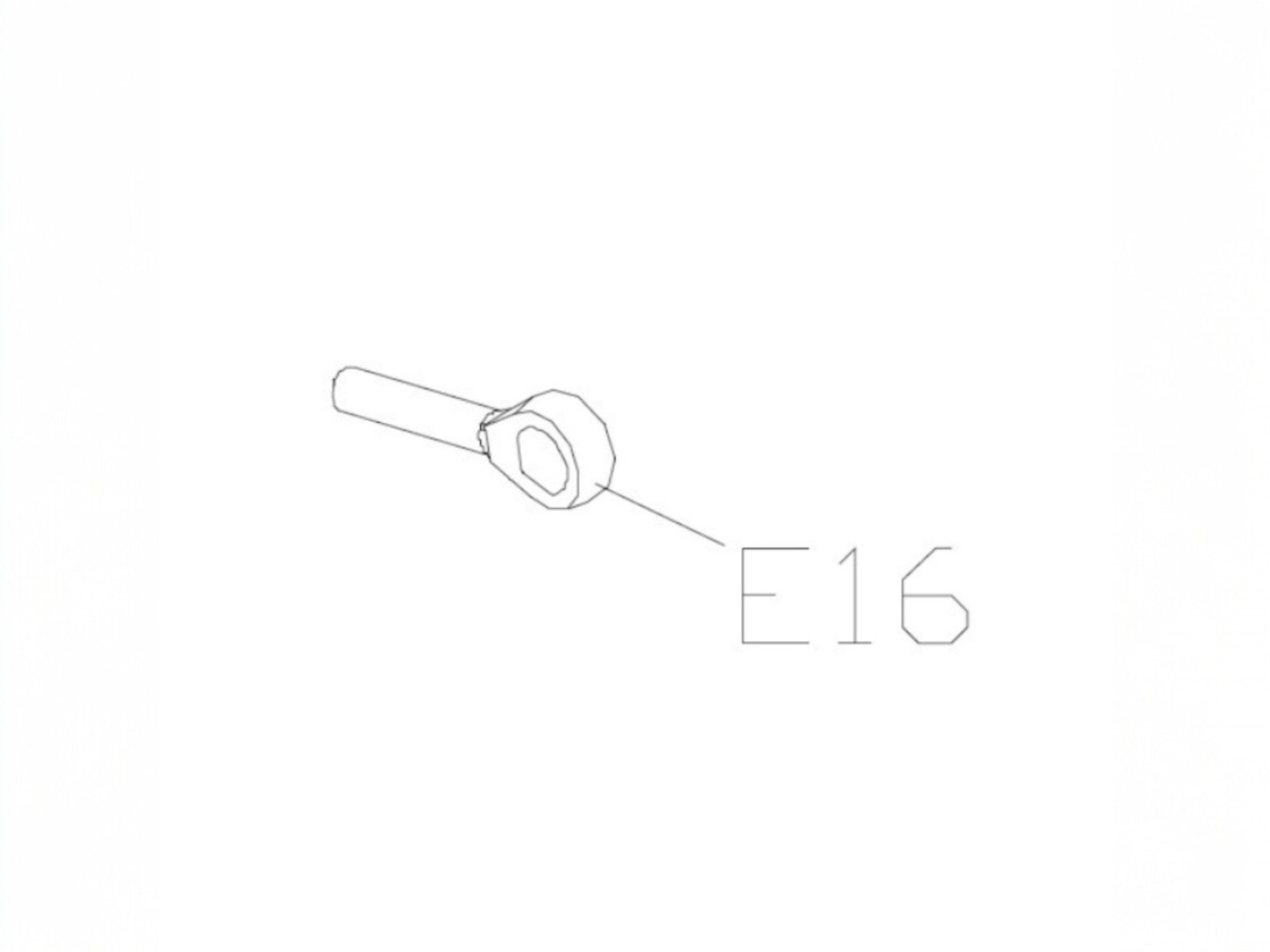 #E16 POS10 Bearing (M10x1.5) подшипник тяги педали AirBike