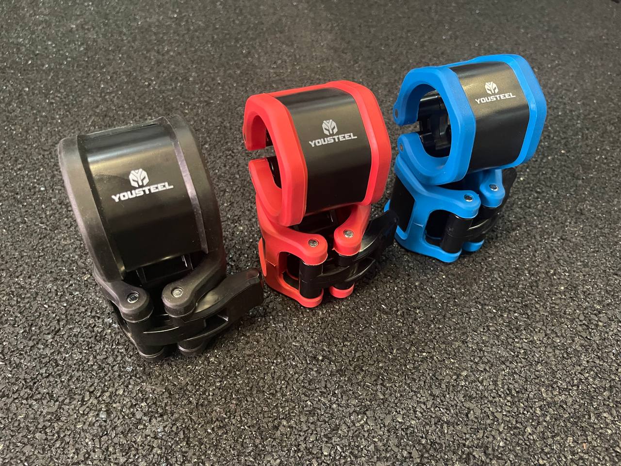 Замки пластиковые, синий+чёрный