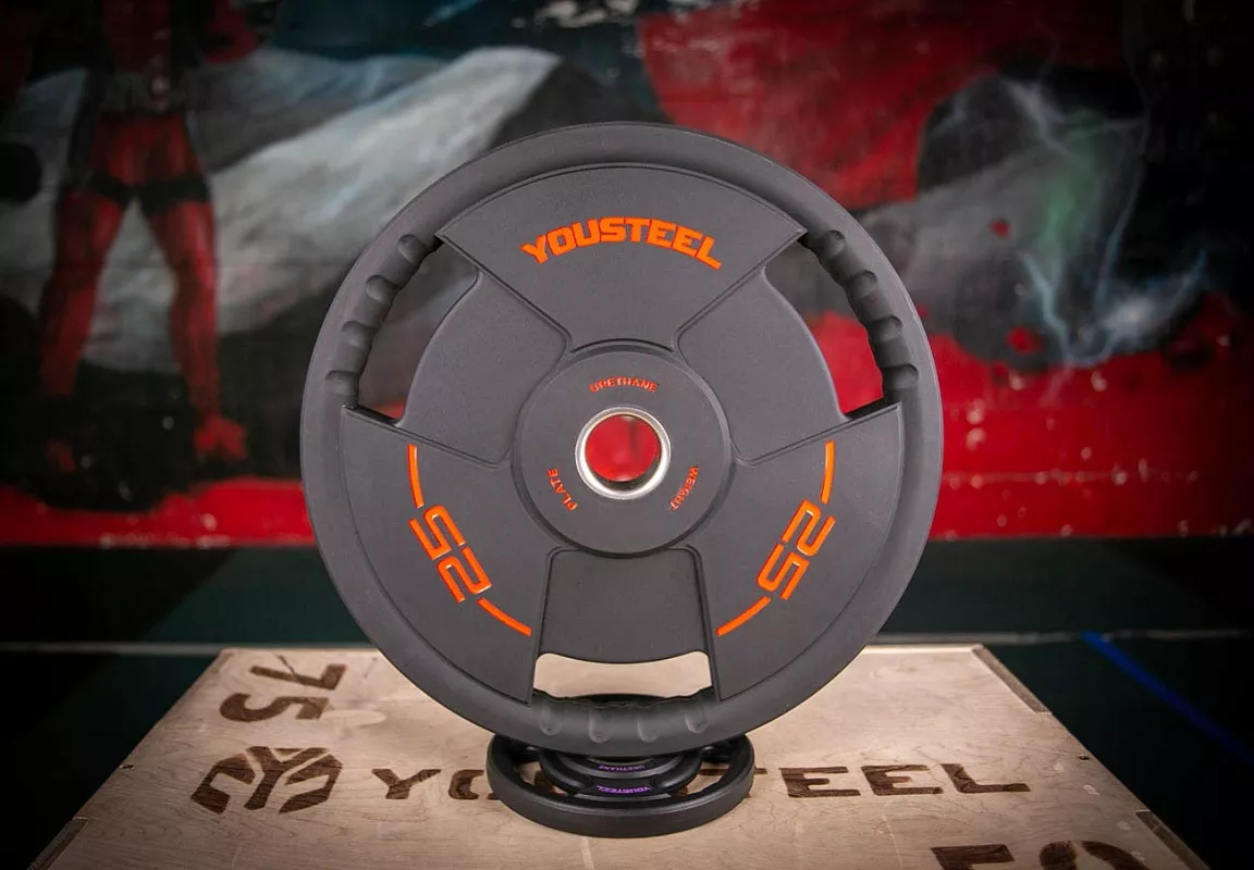 Диск TPU 25 kg , 3 HANDLE