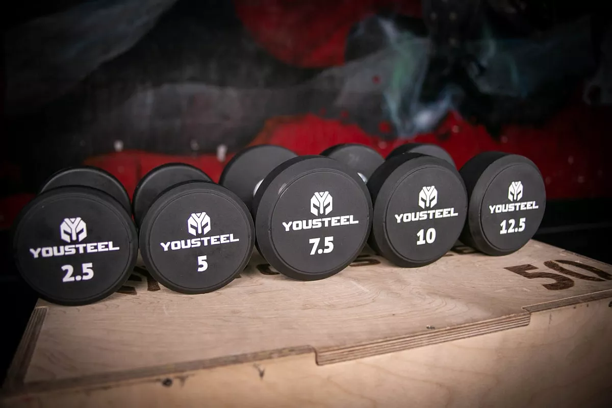 Гантель круглая PU  2,5кг