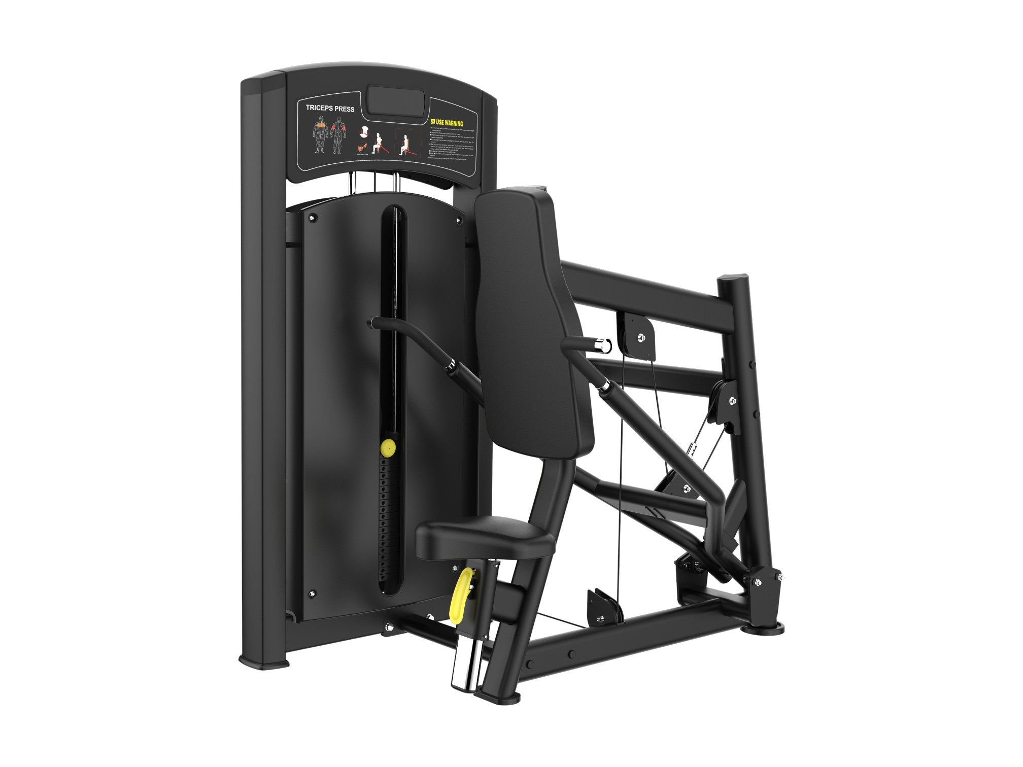 Трицепс-машина - Tricep Press (чёрн рама/чёрн подушки)