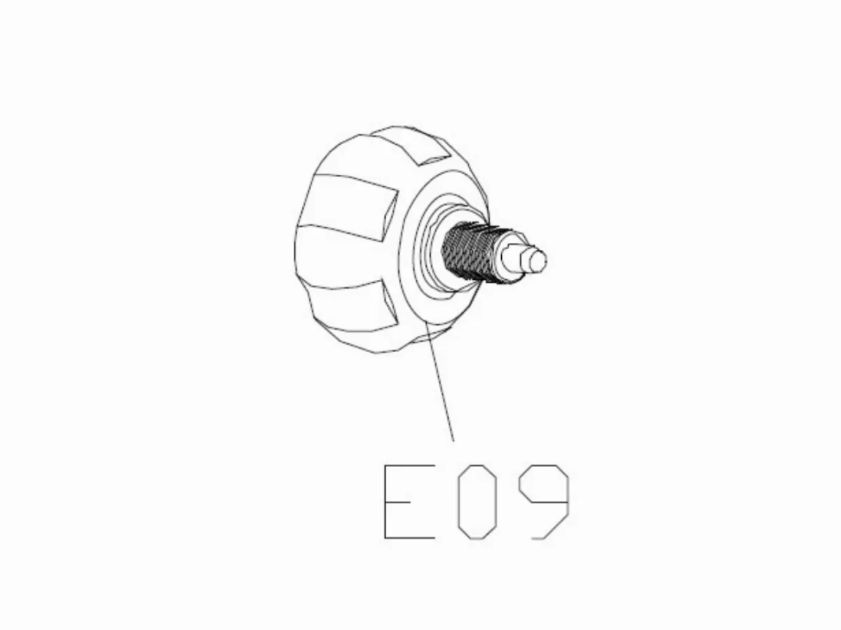 #E09 POP PIN KNOB ручка фиксации седла AirBike