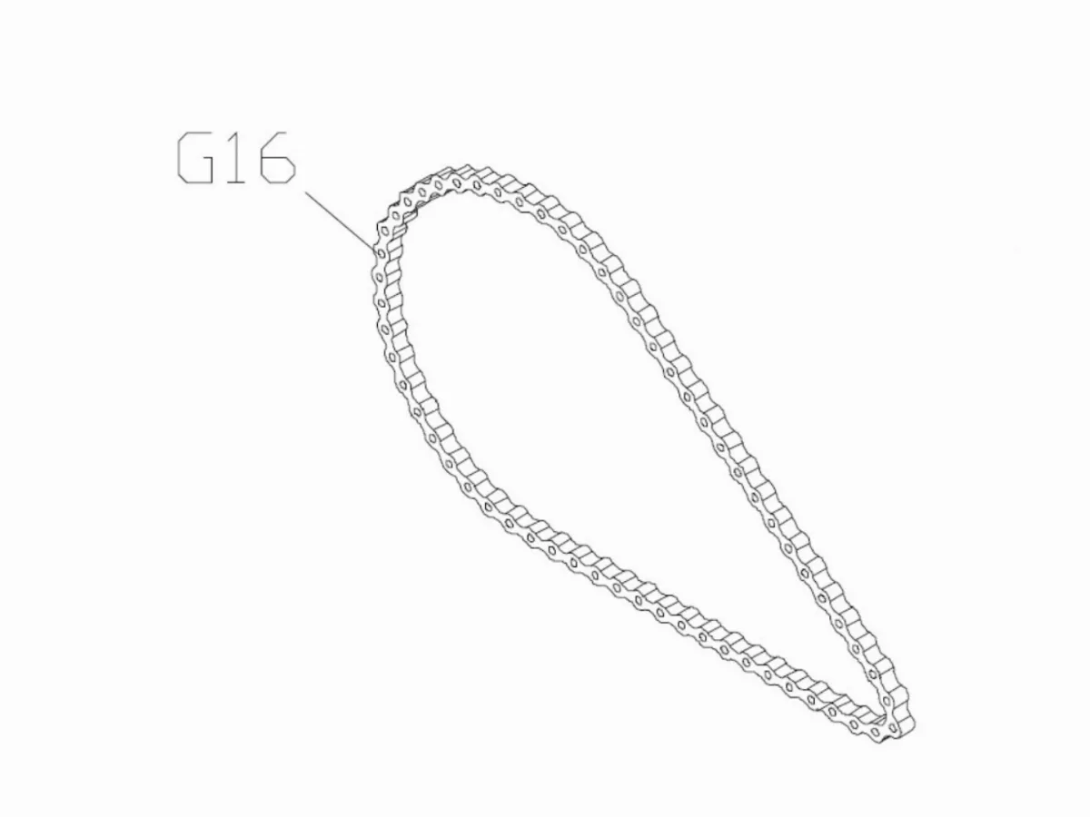 #G16 STEEL CHAIN цепь AirBike