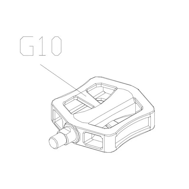 #G10 LEFT PEDAL левая педаль AirBike 